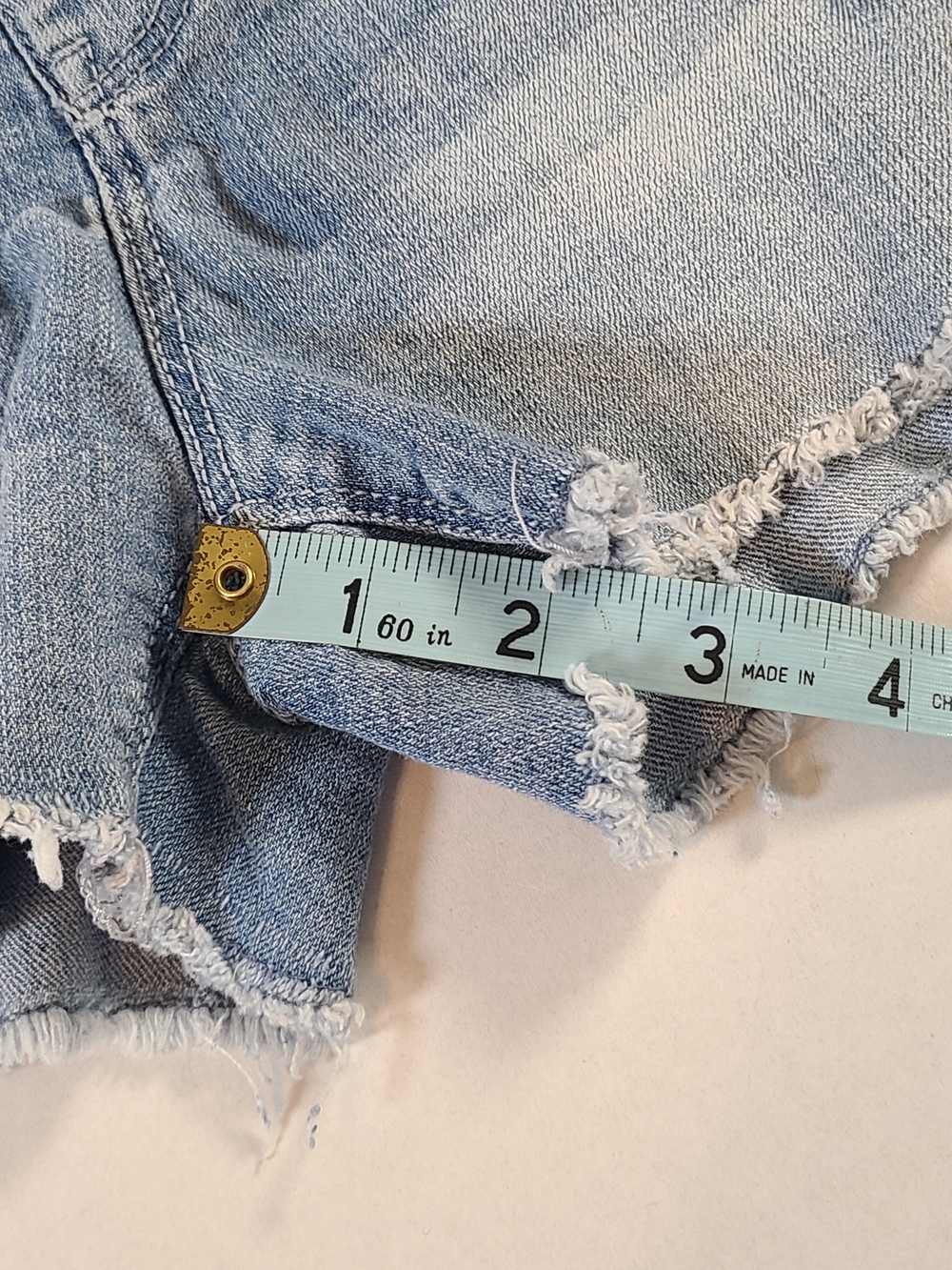Squeeze Girls Light Blue Denim Cutoff Jean Shorts Size 7 - Picture 7 of 9